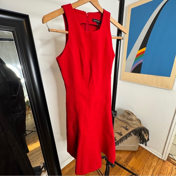 Banana Republic Vibrant Red Mini Dress - Picture 3 of 11